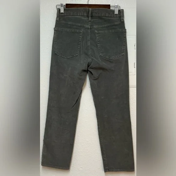 J. Crew Vintage Slim Straight Gray Corduroy Pants Sz 26P - Picture 3 of 16